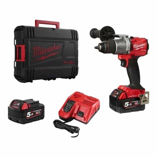 Picture of Milwaukee [M18ONEPD2-502X] M18 GEN3 FUEL ONE-KEY Combi Drill (2x5Ah)