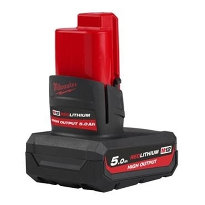 Picture of Milwaukee M12HB5 12v 5ah High Output Red Litihum Battery