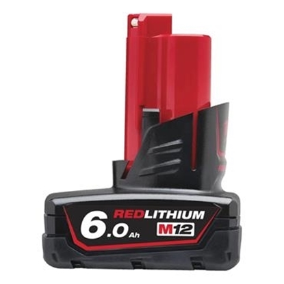 Picture of Milwaukee M12B6 12V 6.0Ah Red Lithium-Ion Battery