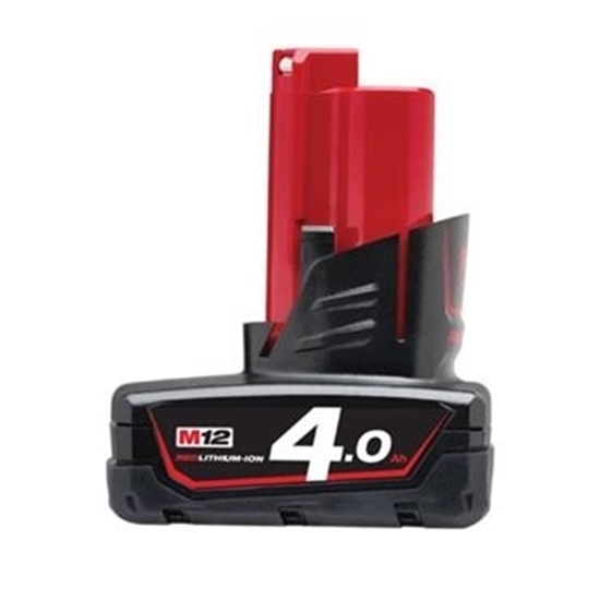 Picture of Milwaukee M12B4 12V 4.0Ah Red Lithium-Ion Battery