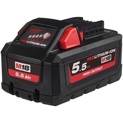 Picture of Milwaukee M18HB5.5 | M18 5.5Ah High Output Li Ion Battery