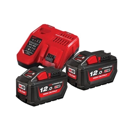 Picture of Milwaukee M18 HNRG-122 | M18 12.0Ah High Output Battery Twin Pack (2x12Ah)