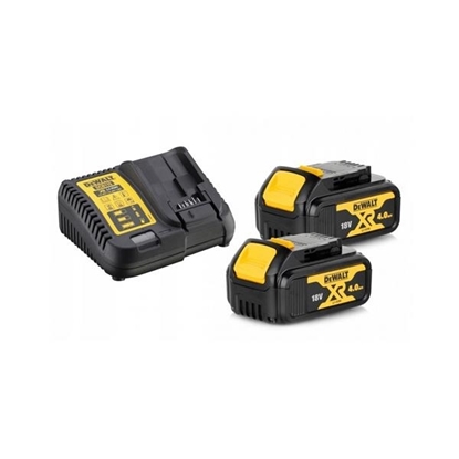 Picture of Dewalt DCB115M2 18v 4Ah Li-Ion XR Slide Battery x 2 Pack + DCB115 Charger