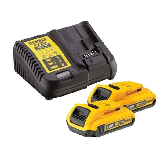 Picture of Dewalt DCB115D2 2x 2.0Ah 18v XR Li-Ion Batteries and DCB115 Charger Starter Kit