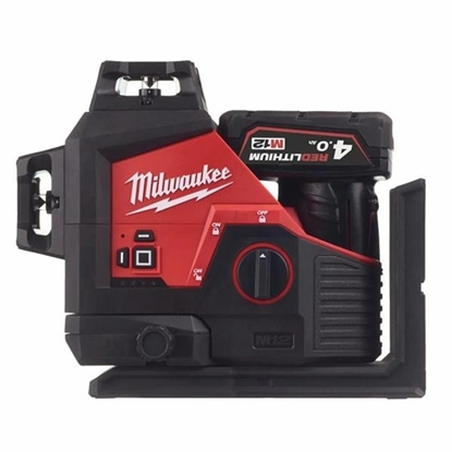 Picture of Milwaukee [M123PL-401C]12V Green 360 Degrees 3 Plane Laser (1x4Ah)