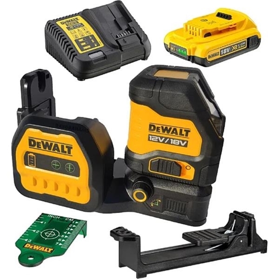 Picture of Dewalt DCE088D1G18 18V Cross Line Green Beam Laser Kit (1x2.0Ah)