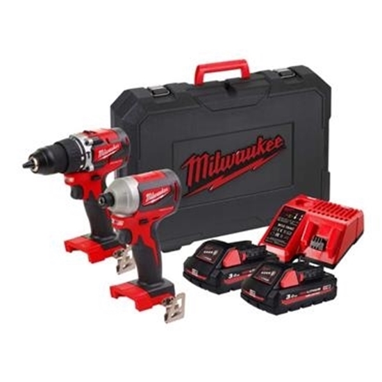 Picture of Milwaukee M18CBLPP2F-302X M18 2 Piece Brushless Kit (2x3.0Ah)