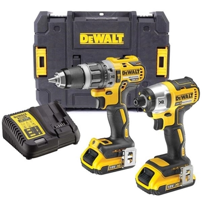 Picture of DeWalt DCK266D2T 18V Twin Pack Kit T-STAK Box (2x2Ah)