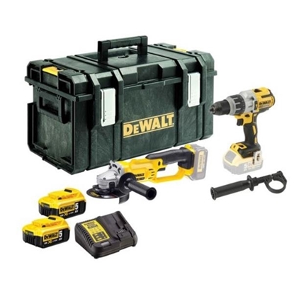 Picture of DeWalt DCK278P2 18v XR DCD996 Combi Drill & DCG412 Angle Grinder Twin Pack (2x5Ah)