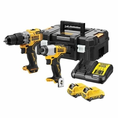 Picture of DeWalt DCK2111L2T 12V XR Brushless Combi Drill & Impact Twin Pack (2x3Ah)