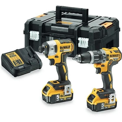 Picture of DeWalt DCK266P2T 18V Brushless Combi Drill & Impact Driver (2x5Ah)