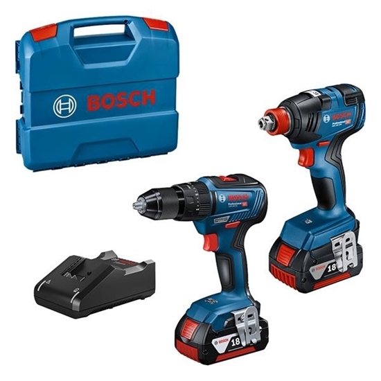 Picture of Bosch GSB 18V-55 & GDX 18V-200 18v Brushless Twin Kit (2x5Ah)