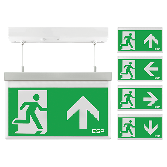 Picture of ESPi 3W LED Emergency Hanging Exit Sign