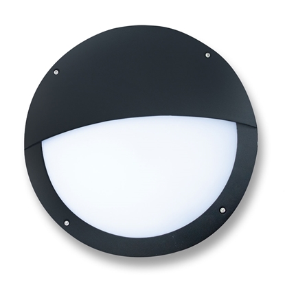 Picture of SGD LED CCT Round Bulkhead (Black Trim), IP66, 12w, CCT (2700K, 4000K, 6400K)