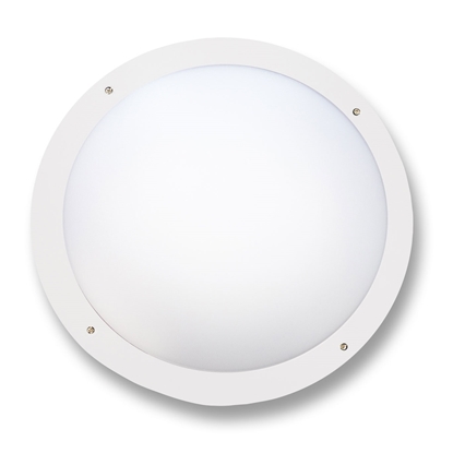 Picture of SGD LED CCT Round Bulkhead (White Trim), IP66, 12w, CCT (2700K, 4000K, 6400K)
