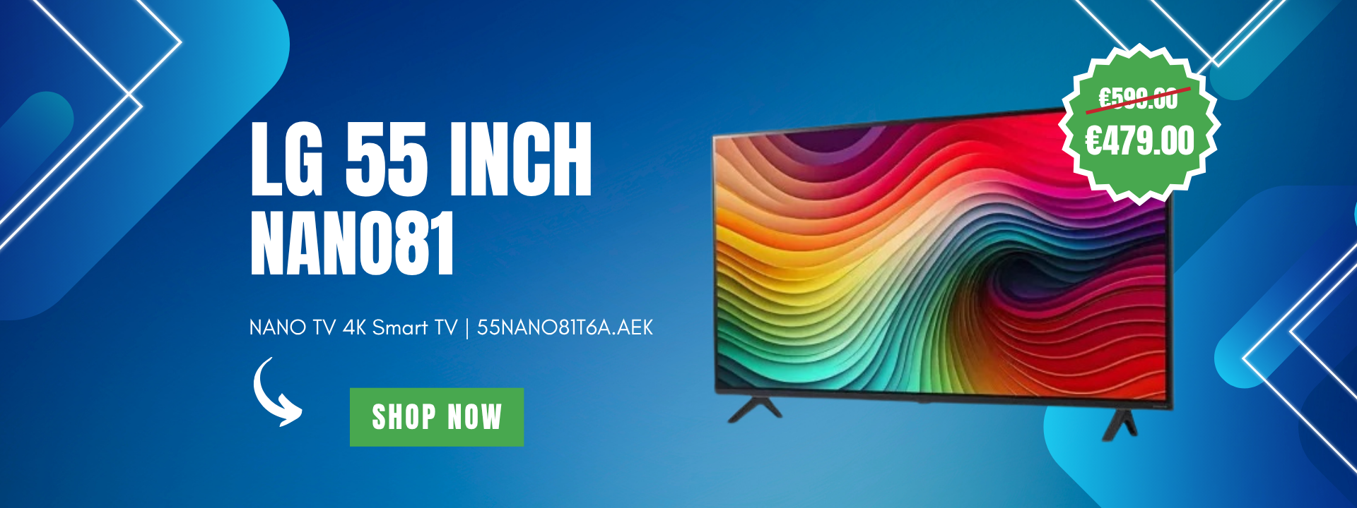LG 55 Inch NANO81 TV 4K Display