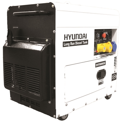 Picture of Hyundai DHY8000SELR 7.5kVA Diesel Standby Generator 110V & 230V